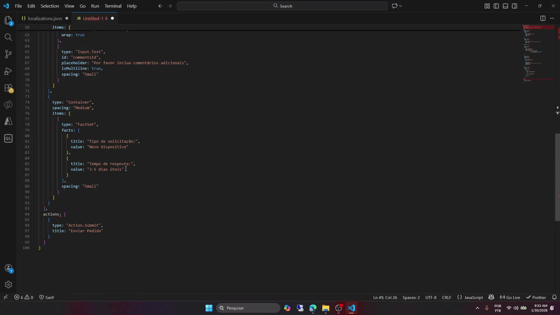 Integração do fluxo ao tópico