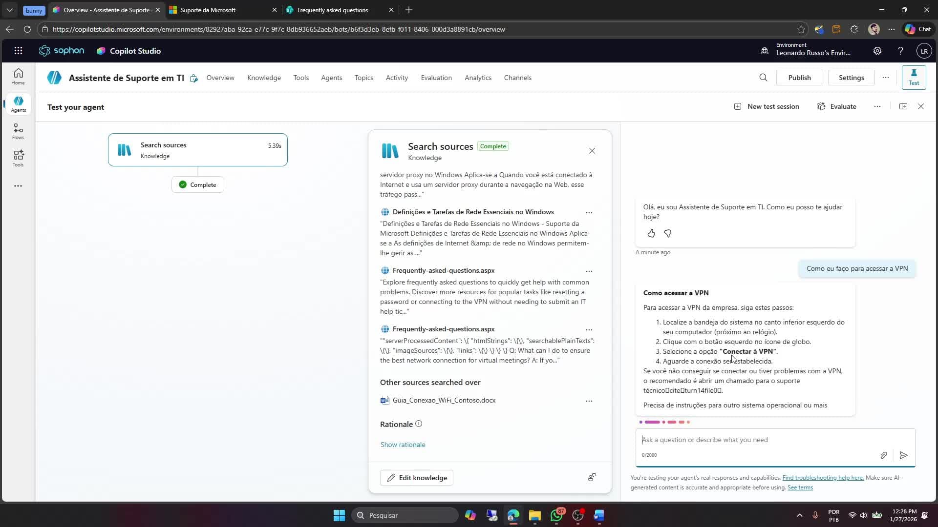 Adicionando Fontes de Conhecimento