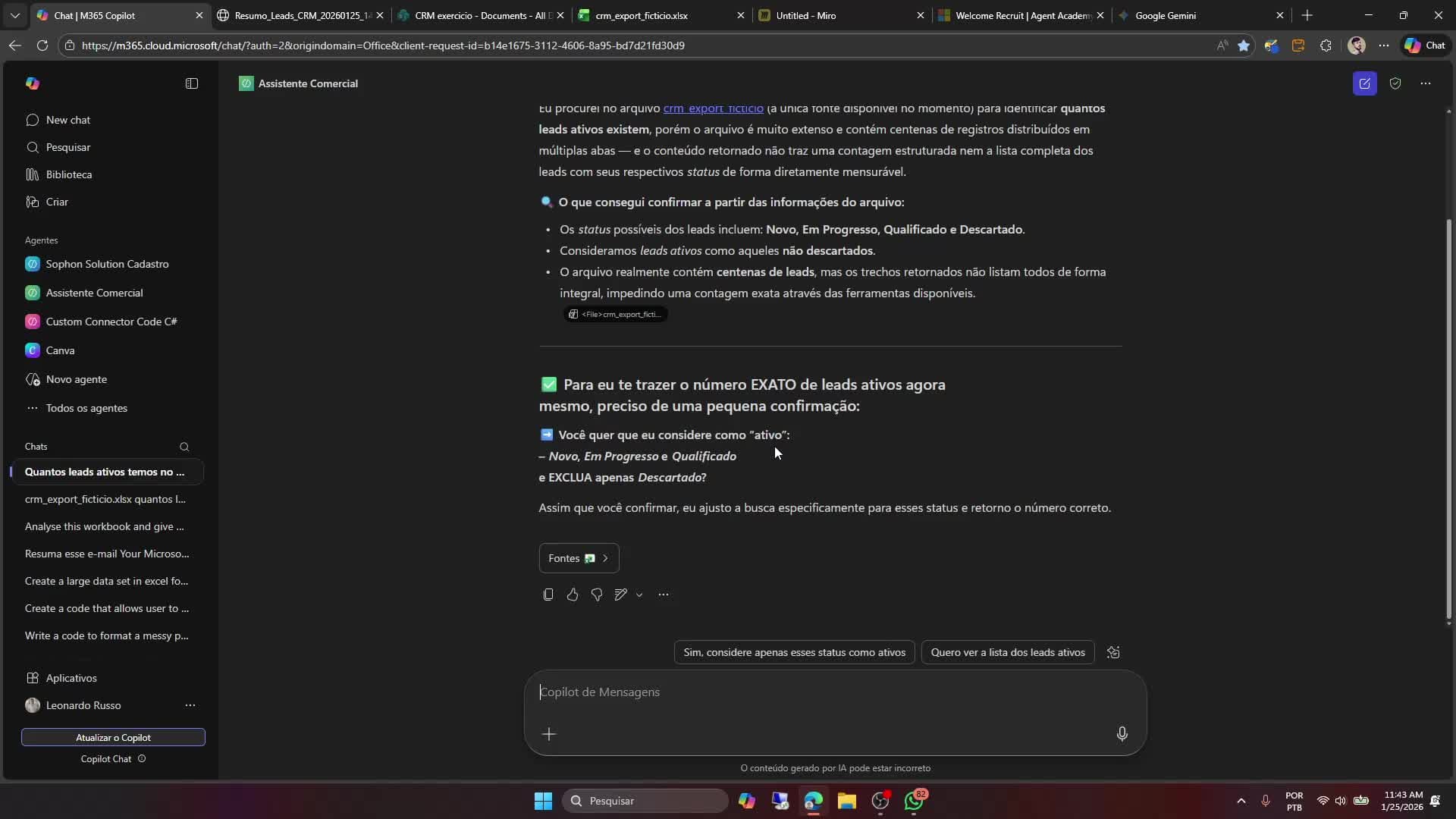 Compartilhando um agente do Copilot Chat