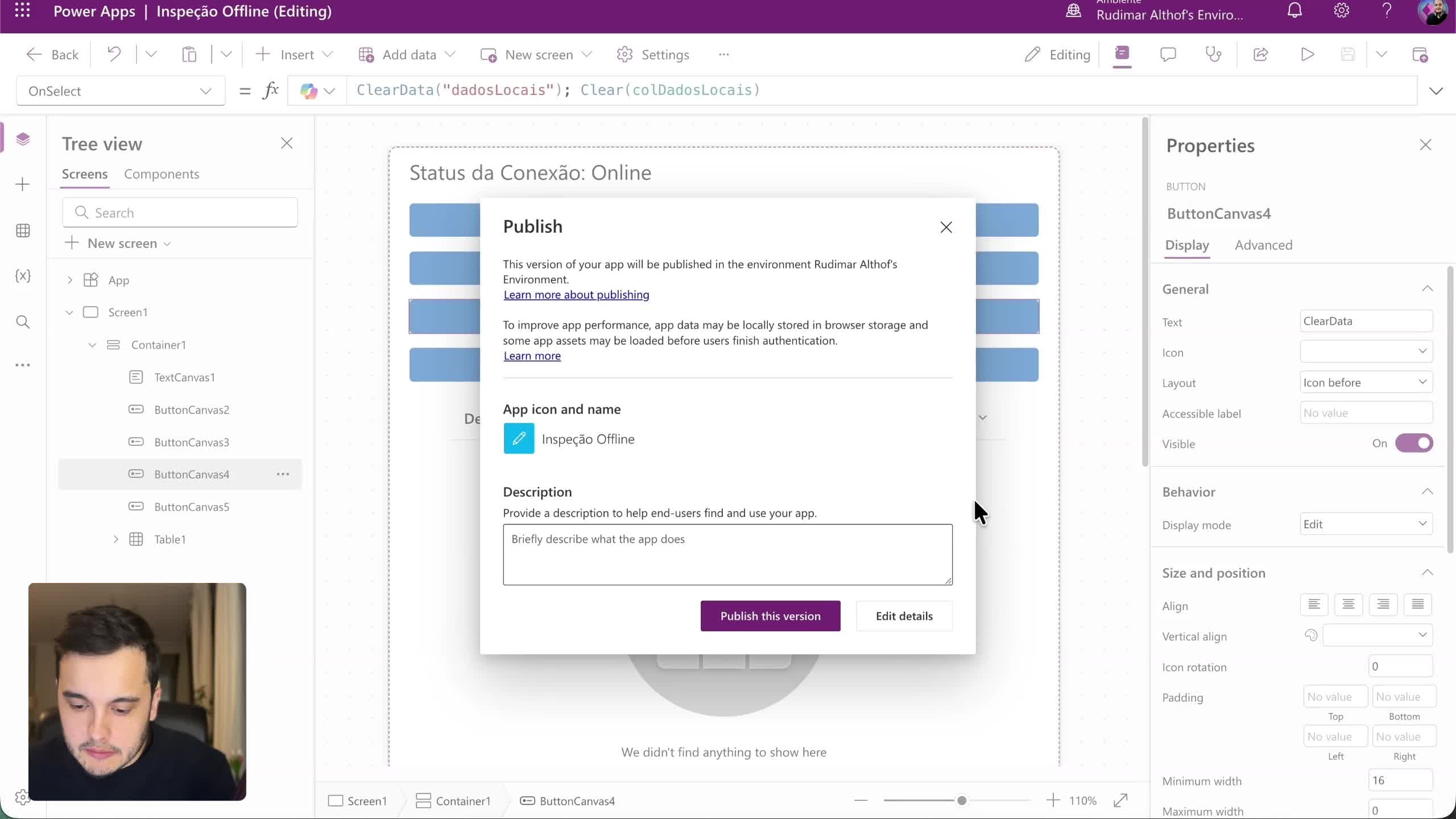 Limpando dados offline e controlando o ciclo de vida com ClearData