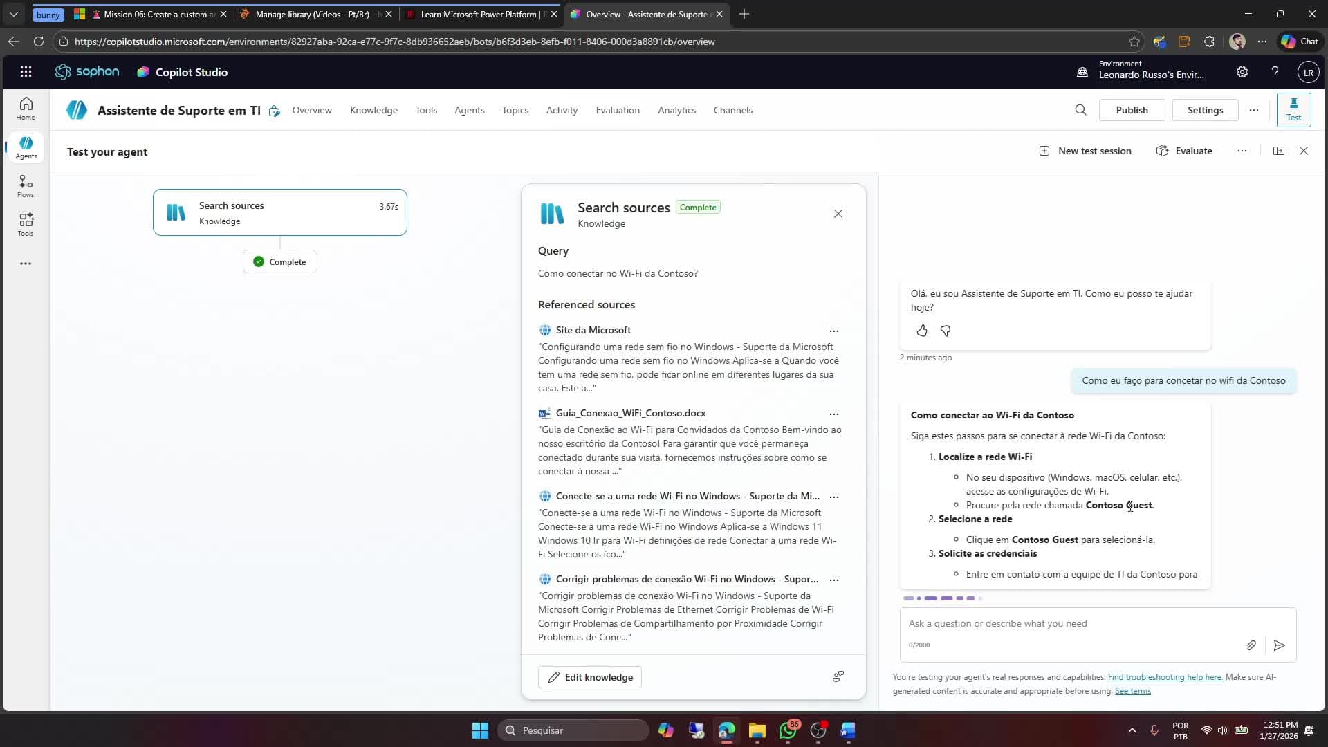 Teste com o arquivo Word